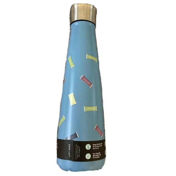 Sip by Swell Water Bottle 15oz Blue Stainless Steel Insulated Confetti Candy - Picture 2 of 4